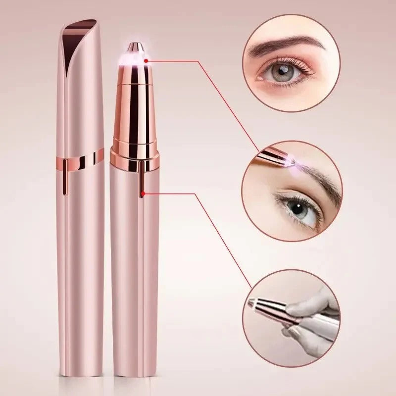 Women Electric Eyebrow Trimmer Hair Removal Epilator Painless