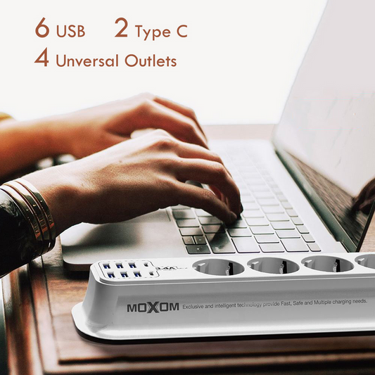 Power Strip with Anti Static Sockets MX-ST05 MOXOM