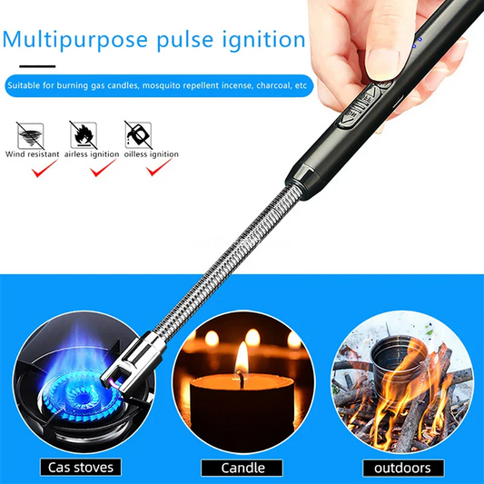 BBQ Lighter with Rechargeable USB Cable with Flexible Goose Neck