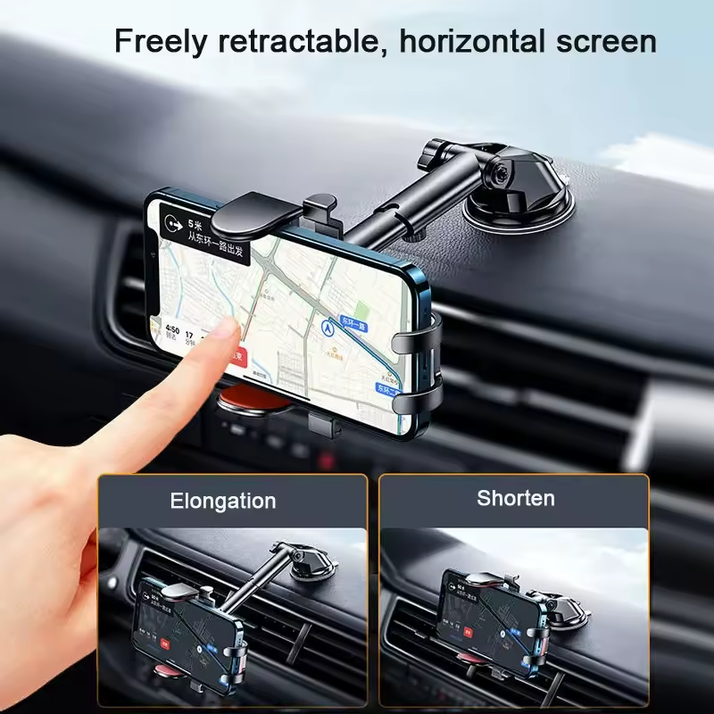 Universal 360° Car Phone Holder – Gravity Sensing Mount