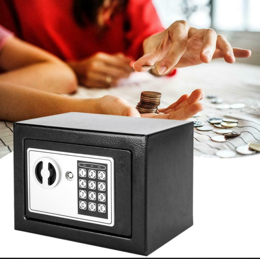 Safe Box Mini Digital Electronic Keypad Lock Safe Box Built In 2 Lock