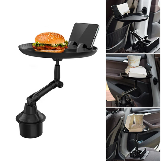 Tray Food for Car – Adjustable Car Tray Table & Phone Holder
