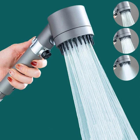 Handheld Shower head 3 Spray Mode with Silicone Mouth Massage