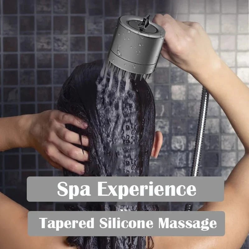Handheld Shower head 3 Spray Mode with Silicone Mouth Massage