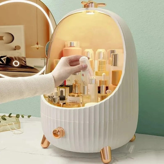 Cosmetic Makeup Storage Box with LED Light