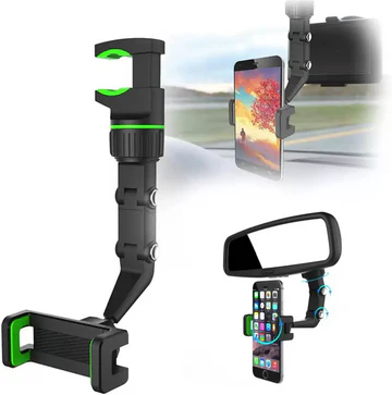 Car Rear View Mirror Mobile Phone Holder