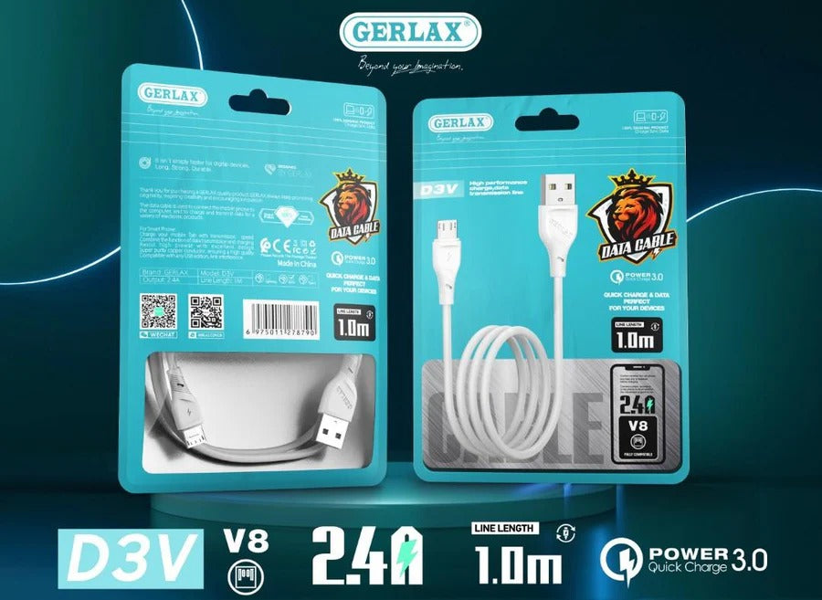 UNIVERSAL Charging CABLE 1M: TYPE-C, MICRO, iOS