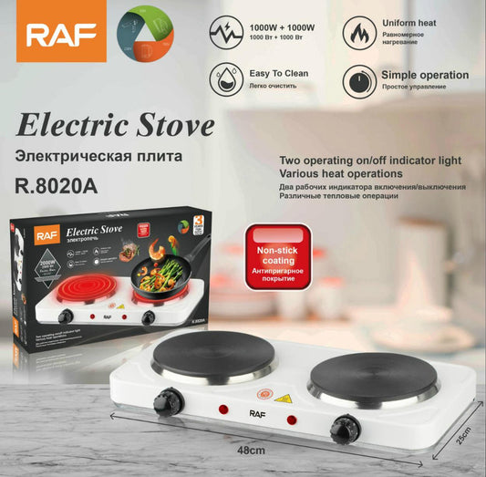 Non-stick Double Hot Plate Electric Stove Cooker R8020