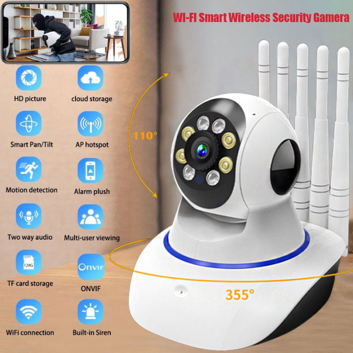 Camera - 3MP 11 IR LED 3.6mm Lens HD PTZ Two Way Audio Wifi SD Card _ Cloud Sto