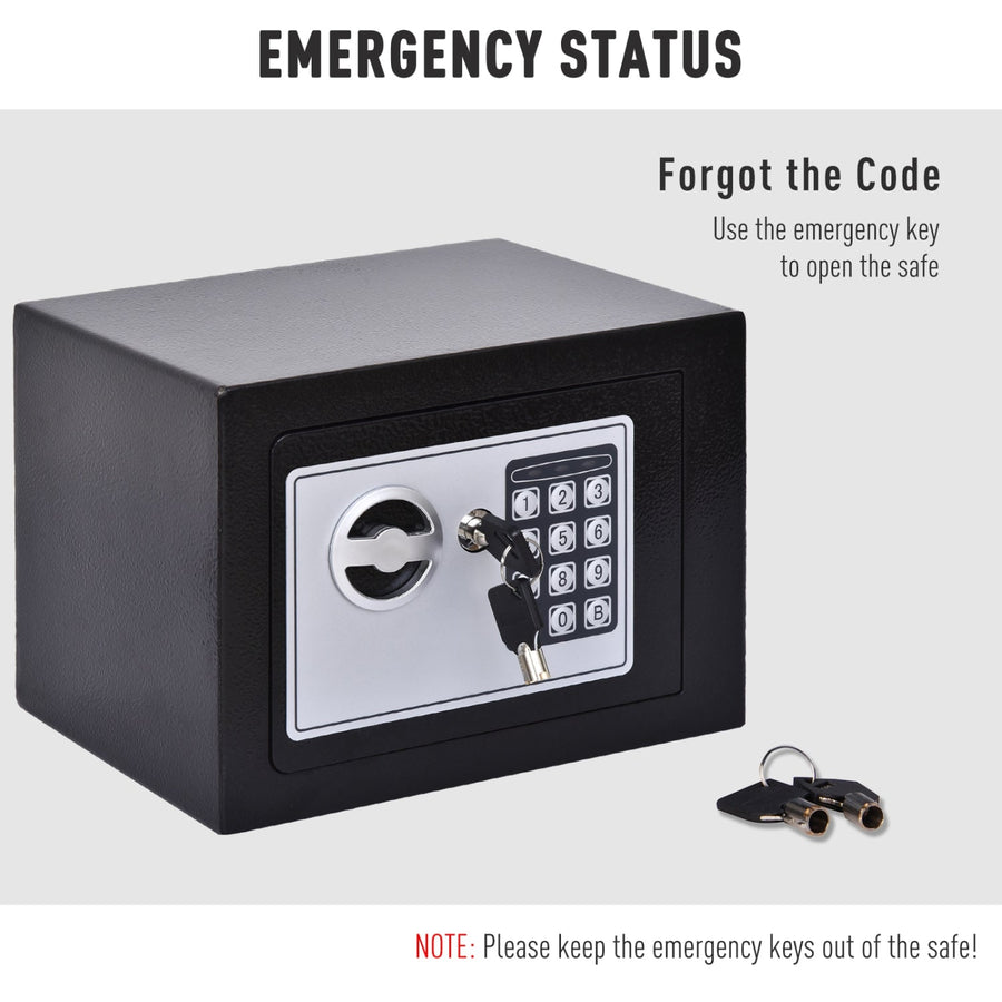 Safe Box Mini Digital Electronic Keypad Lock Safe Box Built In 2 Lock