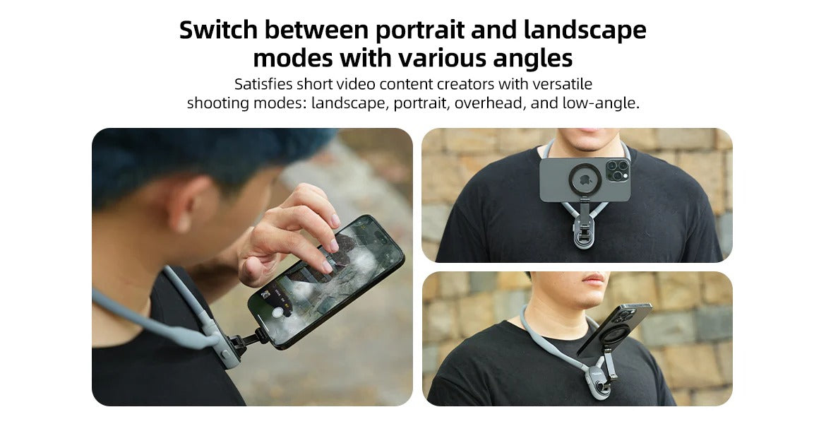 Magnetic Neck Mount for Phone Holder - TELESIN