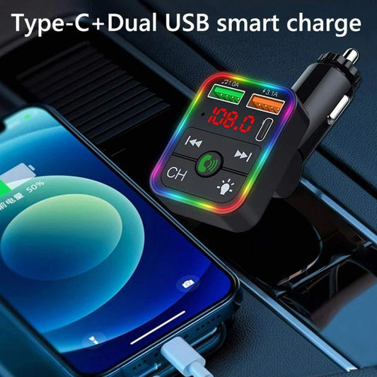 Wireless Bluetooth FM Transmitter & Fast Charger