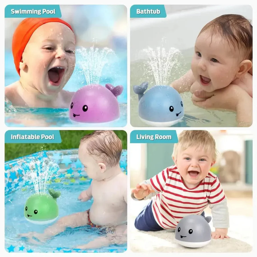 Mini Whale Fountain Bath Toy