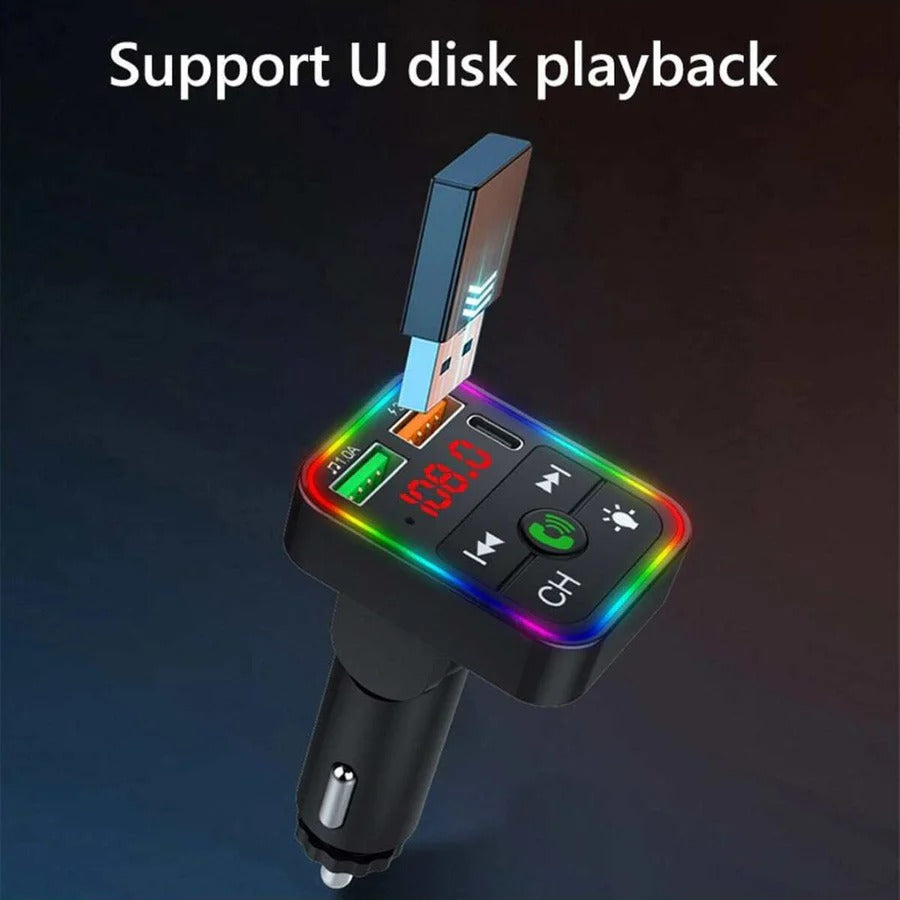 Wireless Bluetooth FM Transmitter & Fast Charger