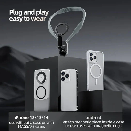 Magnetic Neck Mount for Phone Holder - TELESIN