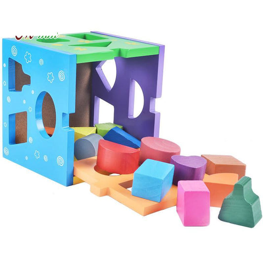 Shape Sorting Wooden Cube
