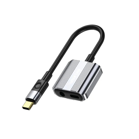 Green Lion 2 In 1 Splitter Adapter Type-C to AUX & Type-C