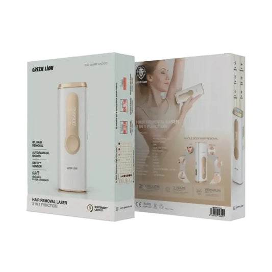 Green Lion 3-in-1 Laser Hair Removal Device – IPL with Skin Rejuvenation & Acne Treatment