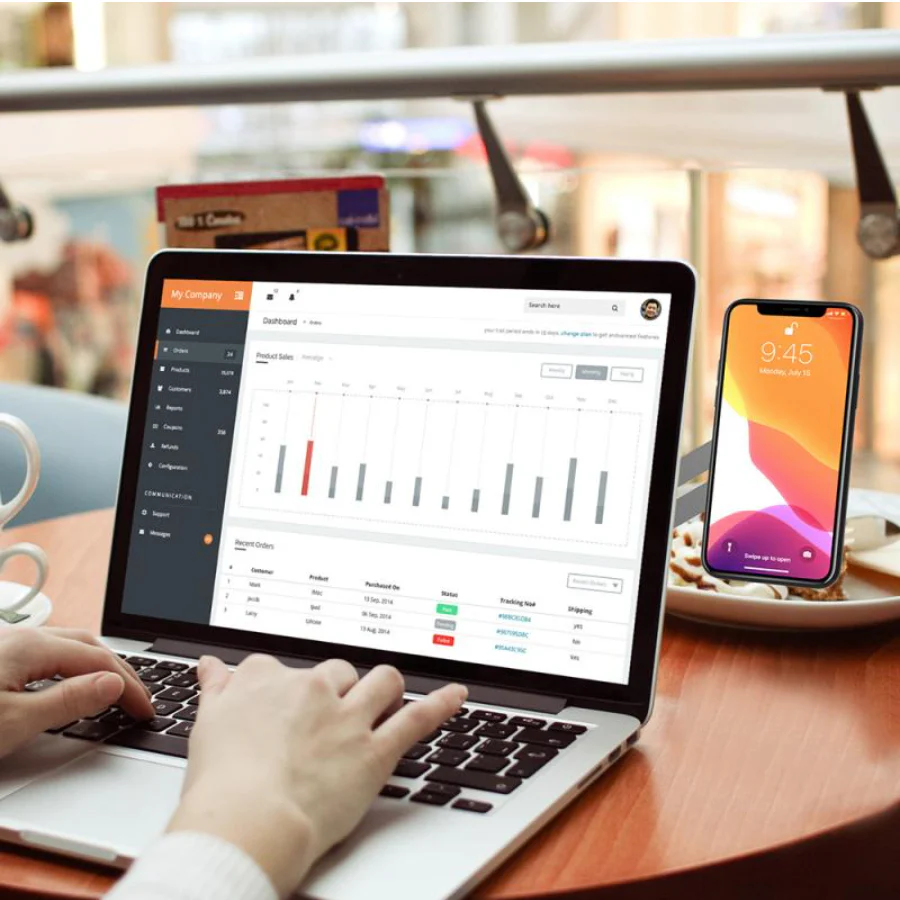 Magnetic Laptop Phone Holder