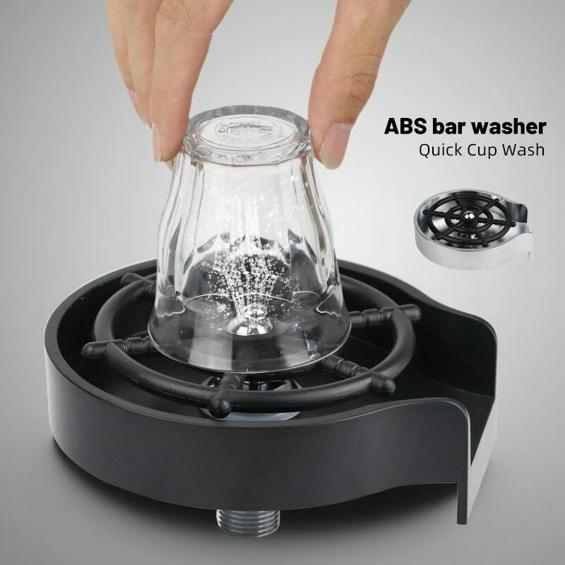 Faucet Glass Washer Cleaner Accessory for Bar Sink
