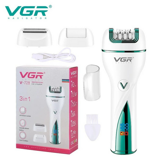 3In1 Women Epilator Electric Female Hair Removal Vgr V728