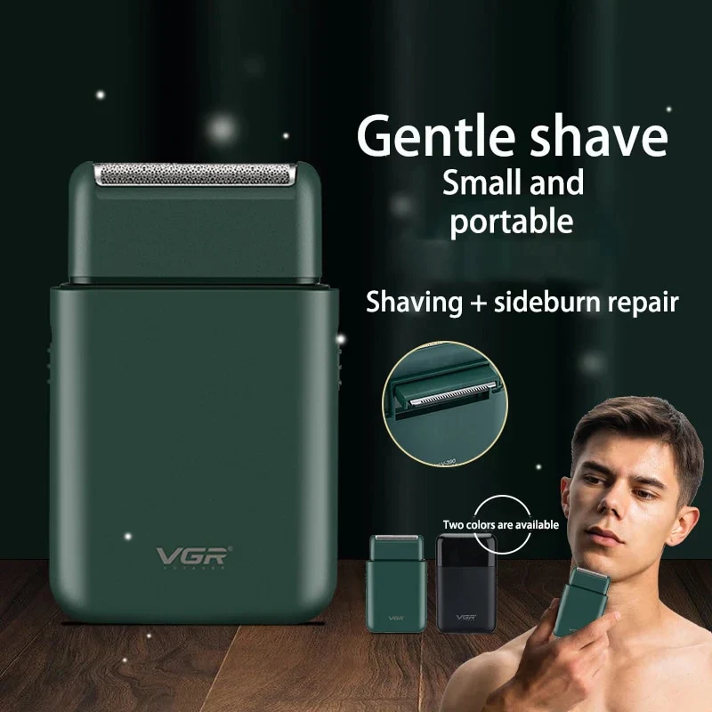 Ultra-Thin Electric Shaver & Beard Trimmer – Rechargeable Razor with USB